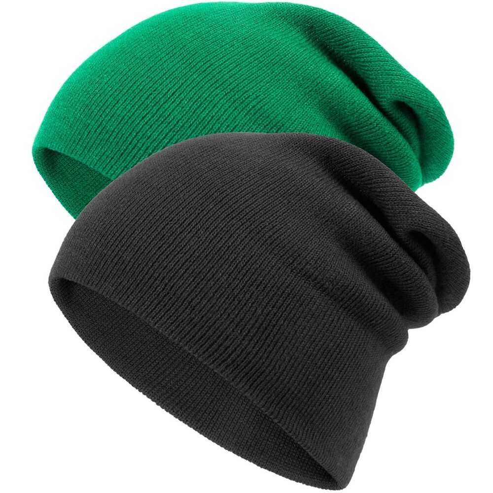 8098 Beanie Hat Soft Warm Winter Hats Knit Cuff Fisherman Beanies Slouchy
